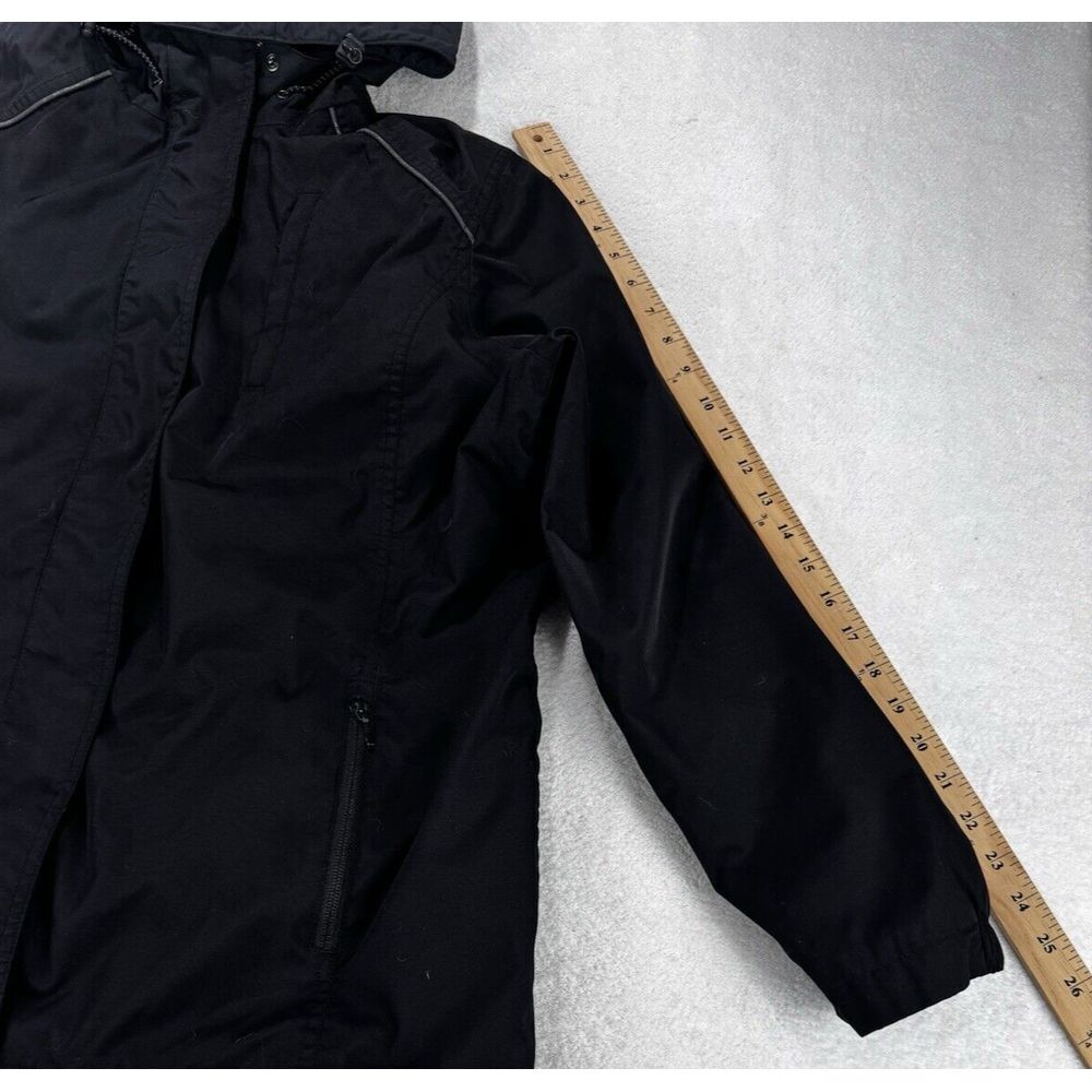 Eddie Bauer WeatherEdge Jacket Men XXL Black Full Zip Hooded Wind Rain - Picture 7 of 11
